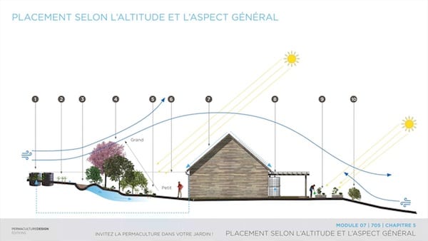 Dans un design de permaculture, récupérer et stocker l’eau de pluie sur son site sont des actions incontournables à bien réfléchir pour en optimiser l’efficacité en fonction de ses objectifs et son contexte.