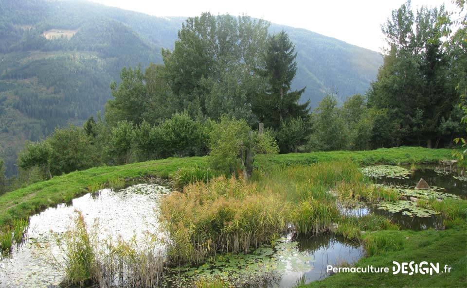 La ferme en permaculture de Sepp Holzer est un exemple remarquable de ce que peut donner une conception permacole réussie.