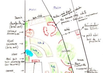 Grâce à la formation « Invitez la permaculture dans votre jardin », Myriam et Déborah ont transformé un parking en jardin potager résilient.