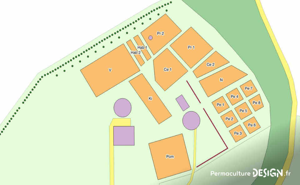 Bilan après un an d’organisation et de plantations pour créer un jardin-forêt comestible en permaculture au sein de la communauté du projet TERA.